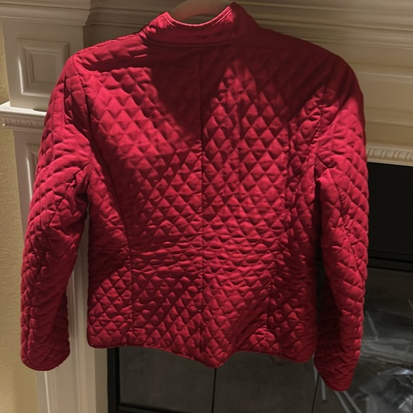 Ann Taylor loft red quilted jacket. Size 2 - Picture 3 of 3